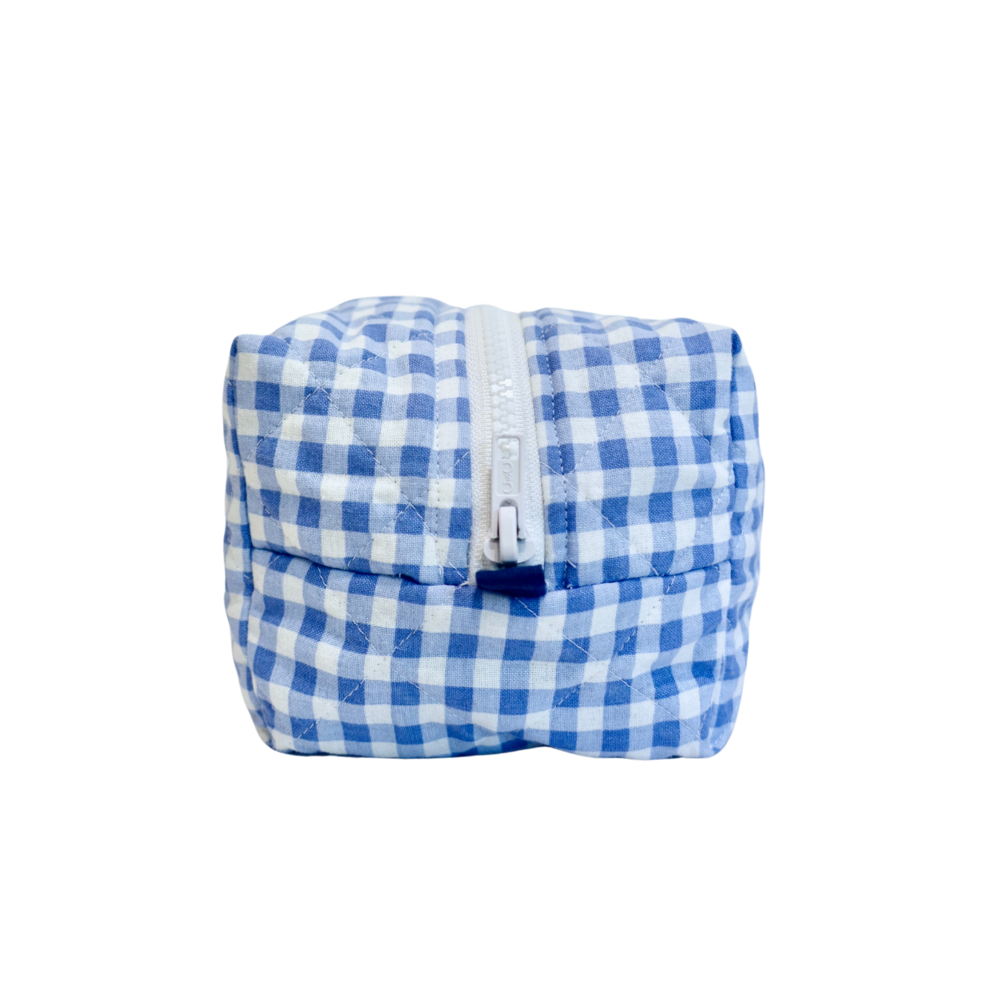 Blue Gingham Toiletry Bag