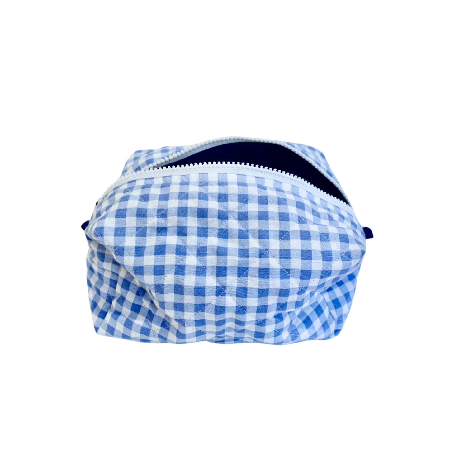 Blue Gingham Toiletry Bag